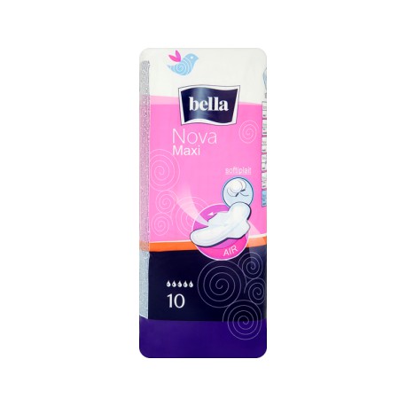 Bella Nova Maxi hygienické vložky 10 kusov s krídelkami