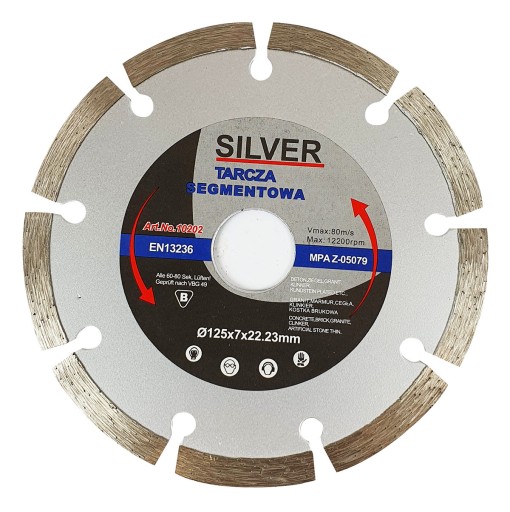 SEGMENTOVANÝ POHÁR DIAMANTOVÝ DISK 125MM PRE BETÓNOVÉ DIAMANTOVÉ NÁKLADY