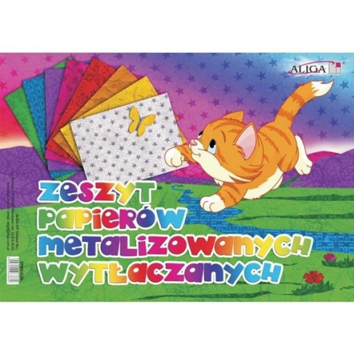 B5 FAREBNÝ PAPIER, METALIZOVANÝ, RAŽENÝ, B5