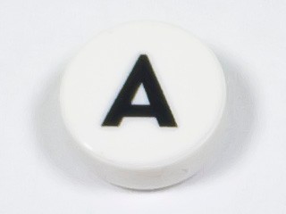 LEGO 98138pb211 1x1 dlaždica LIST A biela NOVINKA (1g)