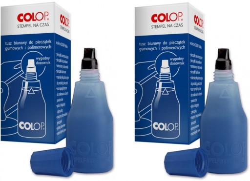 MODRÁ ATRAMENT PRE COLOP PEČIATKY 2x25ML