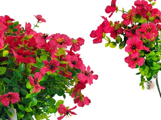 Umelé kvety Petúnie Pelargonium Surfinia na balkónovú terasu 1 ks - svetloružové