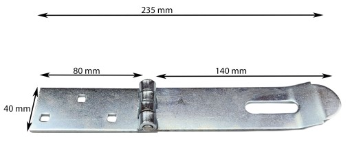 AXIÁLNE VRETENO S UZAVORENÍM visiacim zámkom 140 mm POZINKOVANÉ