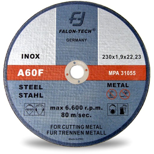 KOVOVÉ REZNÉ KOTOUČE inox 230 x 2,0 FALON TECH