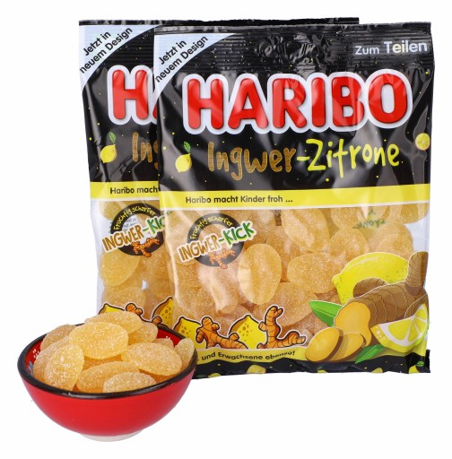 HARIBO Ingwer Zitrone Ginger Lemon želé 160 g