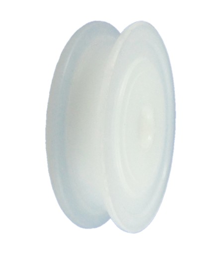Valček bez ložísk, priemer 60 mm, priemer 8 mm, s priemerom kábla 10 mm