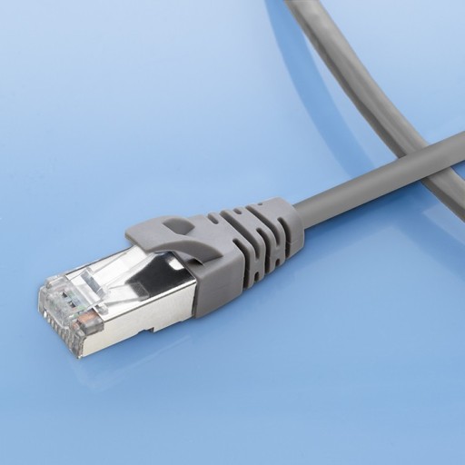 Qoltec FTP CAT5e Patchcord kábel 2xRJ-45 1m vysokorýchlostný zlatý tienený