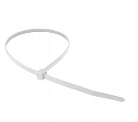 EcoLight Sťahovacie pásky Silné Sťahovacie pásky Biele 4,6x250mm 100 kusov