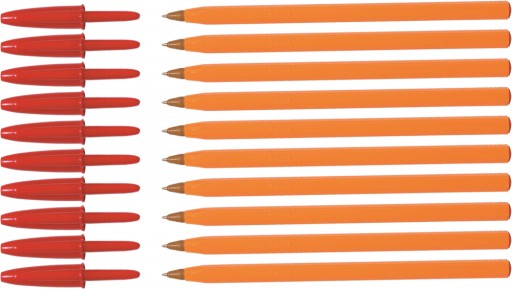 Pero Bic Orange 0,3 mm červené x 10