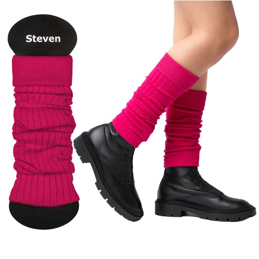 Steven 092 Dámske otepľovače Bavlna Amarant