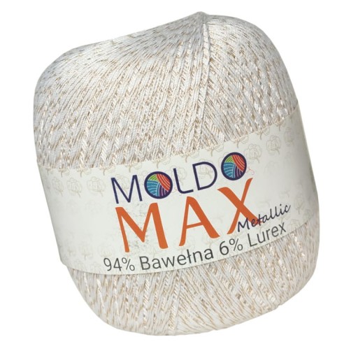 Max Moldo Metallic - biela a zlatá
