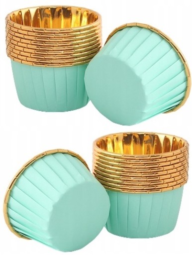 MUFFIN LINERS formičky na košíčky DECORATIONS narodeninové ZELENÉ 20 ks