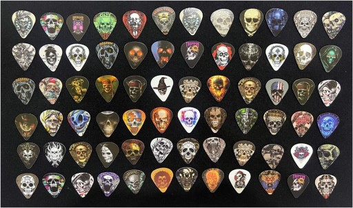 SKULL PICK - trsátko gitarové, ukulele .46mm