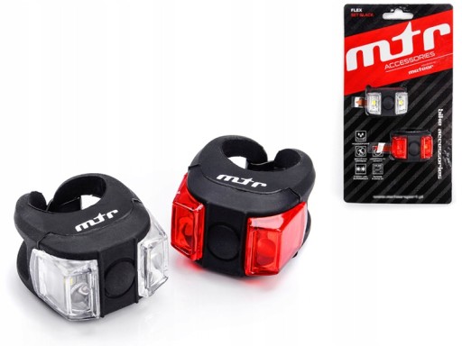 SET BICYKLOVÝCH SVETLÁ NA BICYKEL PREDNÁ + ZADNÁ LED