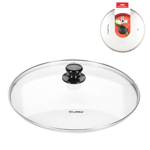 SKLENENÉ viečko 30 CM FLORINA