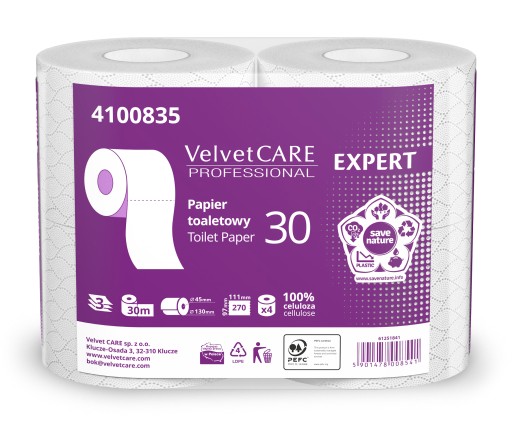 VELVET CARE toaletný papier 4ks BIELY 3w 30m!!!