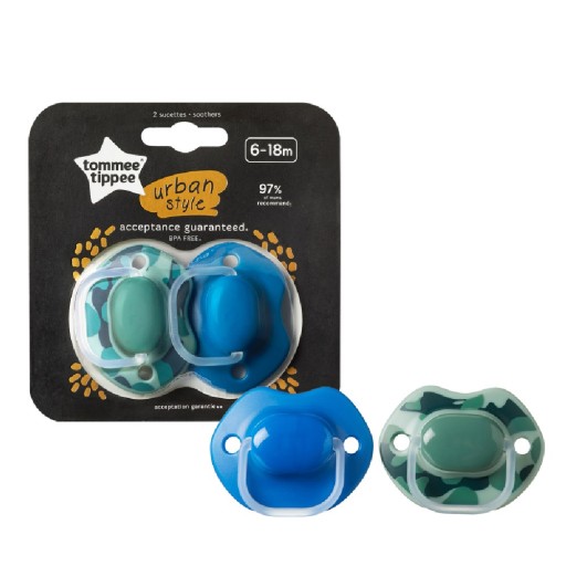 Tommee Tippee Urban cumlík 6-18m Boy 2 ks