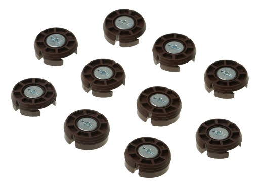 EXCENTRICKÝ NÁBYTOKOVÝ PRÍvesok 35 mm HNEDÁ 10 ks