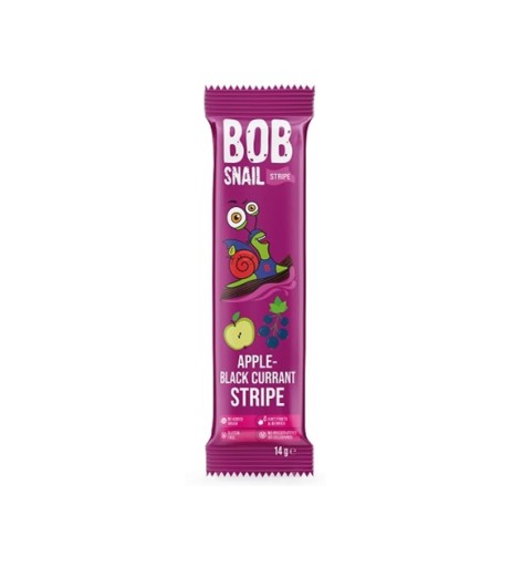 BOB SNAIL JABLKO RÍBEZLE OVOCNÝ SLIMÁK BEZ PRIDANÉHO CUKRU 14g