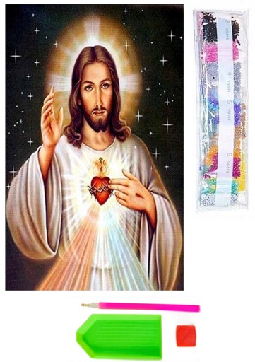 Diamantová mozaika VÝŠIVKA 5D JESUS CHRIST