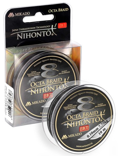 Mikado Nihonto Octa Braid 0,18 čierna 10m