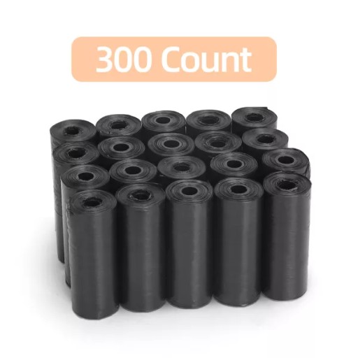 Čierne vrecká na psie hovienka K = 300 ks