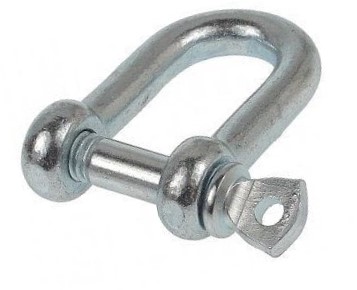 SHAKEL SHACKEL KOVOVÁ SPONA M12 ROVNÁ SKRUTOVACÍ ČEP POZINK.