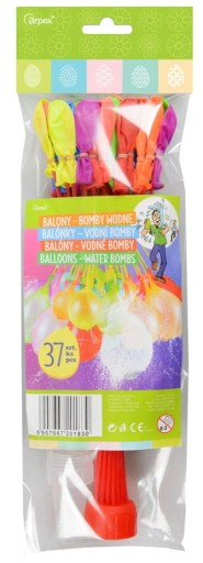 Balóny s vodnou bombou mix 37 kusov Śmigus Dyngus Easter WKL-041