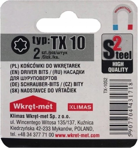 Skrutkovacie bity bity TORX TX 40 bit 2 ks.