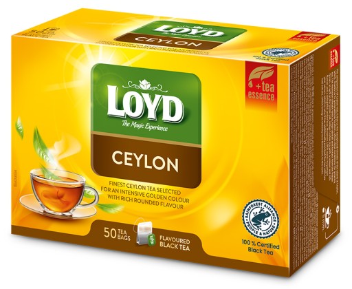 Klasický čierny čaj Ceylon Strong Taste 50T LOYD