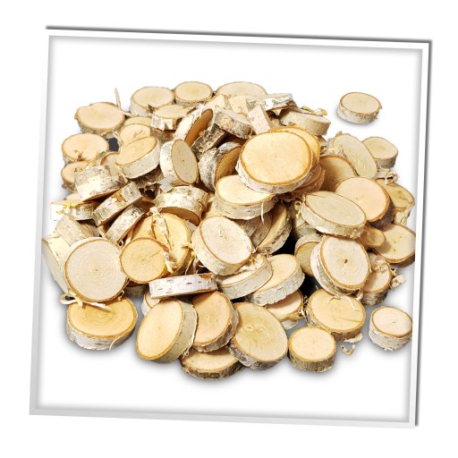 BREZOVÉ DREVO Plátky Kotúče 0,5KG 2-5CM