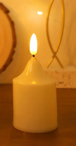 LED VLOŽKA SVIEČKY PRE SVIEČKU S EFEKTOM GRATÉNOVÉHO PLAMEŇA SÚPRAVA BATÉRIÍ 9,5CM