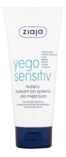 Ziaja Yego Sensitiv Upokojujúci balzam po holení 75 ml
