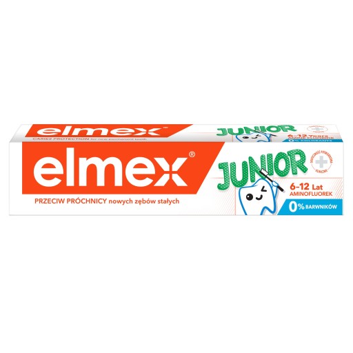 Elmex Junior, zubná pasta, 6-12 rokov, 75ml