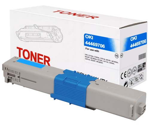 TONER PRE OKI C310 C330 C510 MC352 MC362 MC562 MODRÁ 44469706 2000 STR.