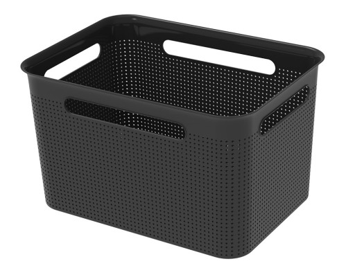 ROTHO Kontajner Box Úložný kôš 16 l čierny
