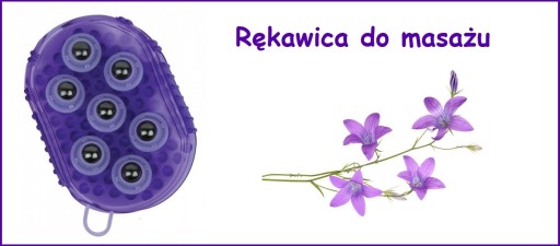 Masážna rukavica York fialová