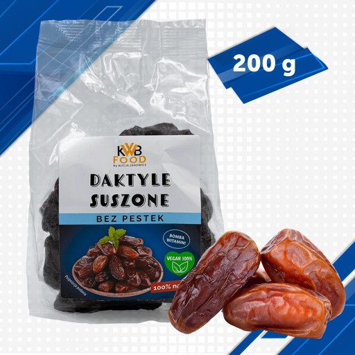 SUŠENÉ DATLE BEZ SEMIEN 200G NATURAL KWB FIT SLADKOSTNÁ NÁHRADA