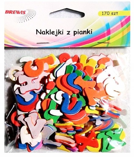 PENOVÉ NÁLEPKY z PVC 22 PÍSMEN A ČÍSEL