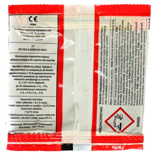 Goldmix zmäkčovadlo betónu, 16G vrecúško