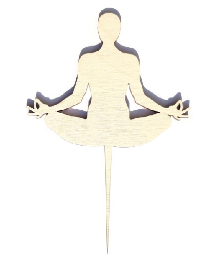Lotosový kvet topper jóga predstavuje jogovú meditáciu