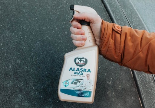 K2 ALASKA ROZMrazovač okien na autosklá, rozpúšťa ľad a námrazu, 700ml