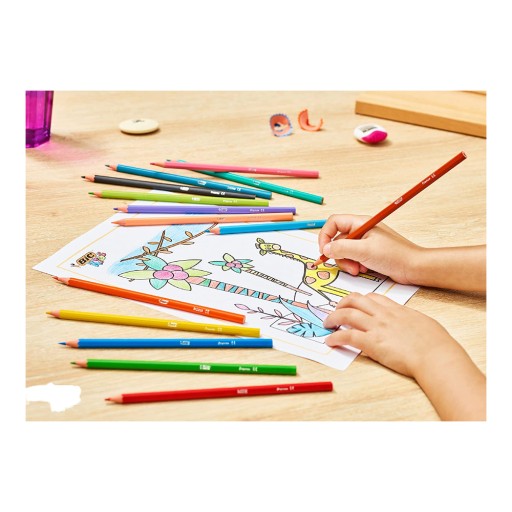BIC ceruzkové pastelky 24 farieb Tropicolors do školy