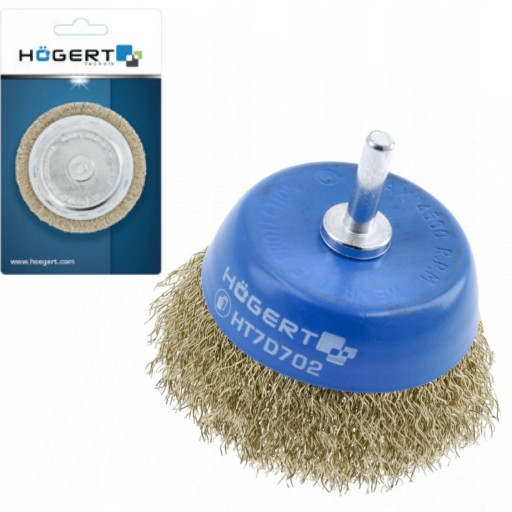 HOGERT PREDNÁ KEFA NA VŔTAČKU, MOSADZ, 75mm