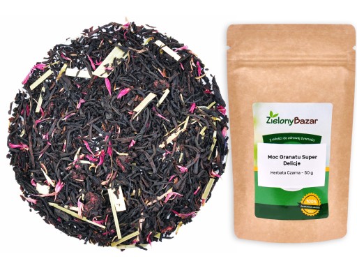 Granátové jablko POWER Black Tea 50g - SUPER CHUTNÉ