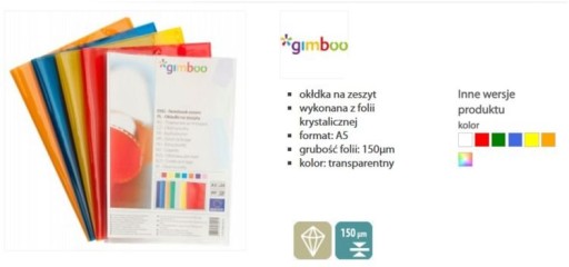 HRUBÝ OBAL NA ZÁPISNÍK A5, FARBA KRYŠTÁL