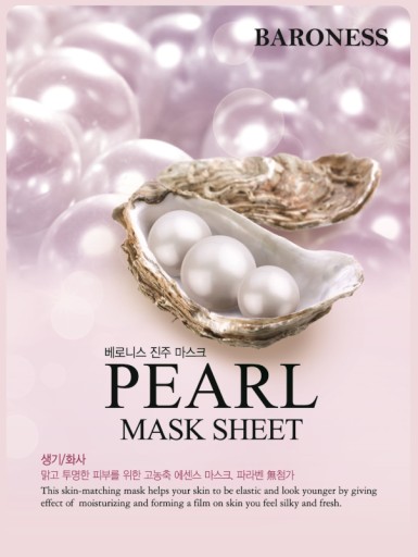 BARONESS Pearl Mask Sheet – rozjasňujúci a vyhladzujúci