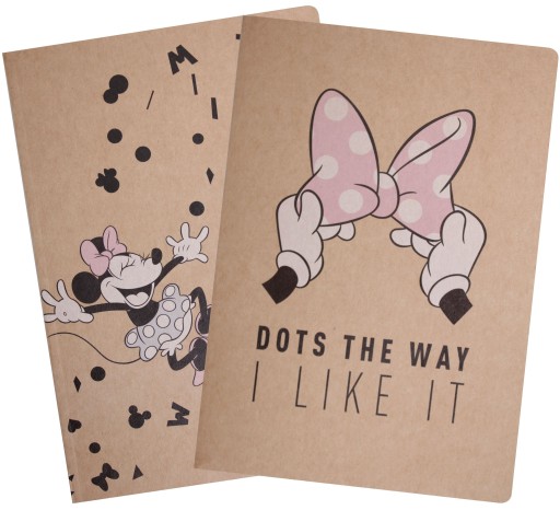 2X ŠKOLSKÝ ZÁPISNÍK A5 60k LINIEK MINNIE MOUSE