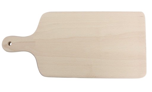 KLASICKÁ DREVENÁ DOSKA NA KRAJENIE MÄSA 36x15,5x1,5cm S RÚČKOU