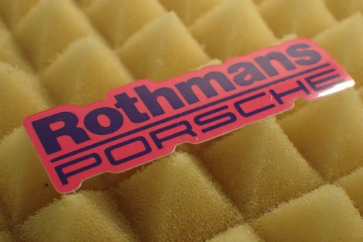 NÁLEPKA PORSCHE ROTHMANS 6,7 x 2,1 cm